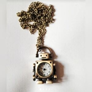 Robot Watch Necklace